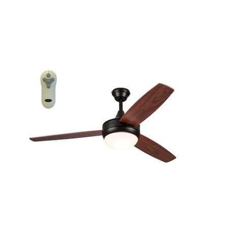 (Damaged)Harbor Breeze Beach Creek 52-in Bronze Indoor Ceiling Fan with Light Kit and Remote (3-Blade)