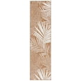 thumbnail image 2 of SAFAVIEH Beach House Declan Botanical Indoor/Outdoor Runner Rug, Brown/Ivory, 2'2" x 8', 2 of 16