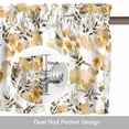 thumbnail image 6 of Pastoral Wild Flower Botanical Valances for Windows,Kitchen Valance Rod Pocket Short Curtain, Summer Watercolor Floral Valance Curtain Window Valances for Bedroom Bathroom Living Room 42x18in, 6 of 9