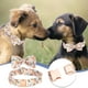 thumbnail image 1 of Collar para perros de San Valentín con flor de rosa - Collar de algodón suave ajustable para perros pequeños y medianos grandes - Collar para mascotas navideñas con lazo extraíble, 1 of 2