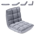 thumbnail image 1 of Giantex Chaise de Sol Réglable, Chaise Longue de Jeu à 14 Positions, Sofa Paresseux Rembourré, Gris, 1 of 9
