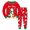 Red, variant on Toddler Boys Outfits Long Sleeved Christmas Snowman Pattern Print Tops and Pants 2 Piece Sleepwear Clothes Set Size 2-3T ,Red