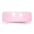thumbnail image 3 of Bague de Mariage en Céramique Rose 8mm avec Domde Classique, 3 of 11