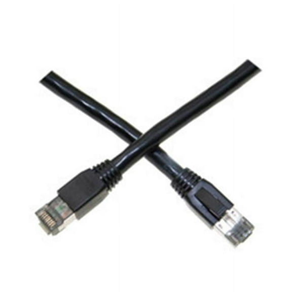 2 ft. Cat8 S-FTP Patch Cable - 40Gb, 2GHz Molded Boot, Black