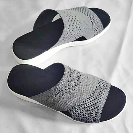 

Hvyesh Womens Flat Sandals Dressy Summer OPen Toe Sandals Comfy Hollow Out Sandals Boho Breathable Sandal Size 8.5