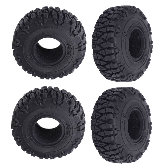Neumático De Rueda RC, Neumático De Coche RC Con Buje Uso Duradero Agarre Mejorado Ligero Para Axial SCX24 1/24