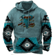 thumbnail image 3 of Sudadera con capucha con estampado de demonio Wendigo de América del Norte, sudadera con capucha de vaquero occidental, suéteres casuales de gran tamaño para uso diario, ropa de calle vintage, 3 of 5