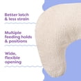 thumbnail image 4 of Boppy Nursing Pillow - Ergonomic Bottle & Breastfeeding Pillow, Higher, Firmer & Larger, Water-Repellent with Washable Premium Fabric Cover, Baby Safety Alliance Verified - Boucle Oatmeal, 4 of 11