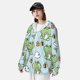 thumbnail image 3 of Fotbe Cute Floral Frog Chaqueta con Protección Solar UPF 50+ para Hombre y Mujer, Camisa con Capucha y Bolsillos-3X-Large, 3 of 7