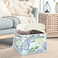thumbnail image 3 of Yayeee Collapsible Cube Storage Bin with Lid Fabric Closet Decorative Basket with Handles, Vibrant Hydrangeas Pattern, 3 of 7