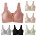 thumbnail image 3 of WCMZJ Push Up Bras for Women 2025 Trendy Front Closure Bralettes Daily Bra No Underwire Plus Size Front Button Underwear, 3 of 3