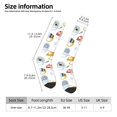 thumbnail image 7 of Knee High Socks for Men and Women, Q Version Cute Chameleon Lizard Althletic Compression Socks, Support Long Tube Socks for Outdoor Sport, Calf Socks, High Stockings for Women Men, 7 of 7
