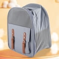 thumbnail image 4 of Mochila transportadora Bling Bling para mascotas PVC tela Oxford azul, 4 of 10