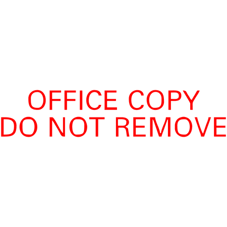 OFFICE COPY DO NOT REMOVE Stock Stamp | Pre-Inked (Best Way To Remove Stamps From Envelopes)