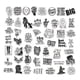 thumbnail image 5 of Seitruly Juego de pegatinas artesanales DIY de 200 Uds., adorno artesanal, autoadhesivo para maleta, botella de agua, cuaderno, arte, álbum de recortes, Electrónica, 5 of 6