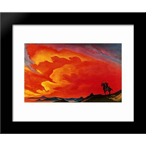 King Gesar 20x24 Framed Art Print by Nicholas Roerich