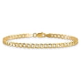 thumbnail image 3 of Primal Gold 10 Karat Yellow Gold 3.35mm Semi-Solid Curb Link Chain, 3 of 6