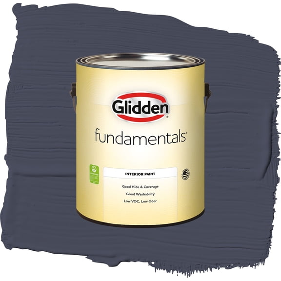 Glidden Fundamentals Black Flame / Purple, Eggshell Interior Paint, 1 Gallon