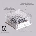 thumbnail image 3 of Cubo De Hielo Solar Luz De Vida Cubo De Hielo A Prueba De Agua Luz De Piso Sin Cableado Luz Solar Cuadrada Subterránea Led Con 4 Cuentas Led Para Jardín De Patio sonducket HA019930-00, 3 of 7