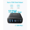 thumbnail image 4 of Anker Desktop Charger, Fast Charging USB C Charger, 112W Max 6-Port Charging Station, 4 of 7