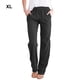 thumbnail image 3 of Pantalones de mujer de algodón Qarigey Transpirable Pierna ancha Negro 1 XXL, 3 of 6
