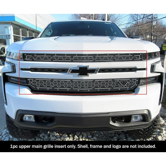 APS 2019-2022 Chevy Silverado 1500 Not for Custom Trailboss Sheet Grille double layer laser cut sheet