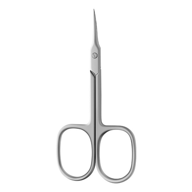 Tijeras para cutículas de hoja fina con punta curva de acero inoxidable, cortaúñas, herramientas de manicura, herramientas para cejas, producto para eliminar la piel muerta