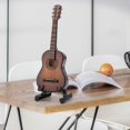 thumbnail image 4 of Modelo de madera de guitarra en miniatura con expositor de instrumentos musicales., 4 of 5