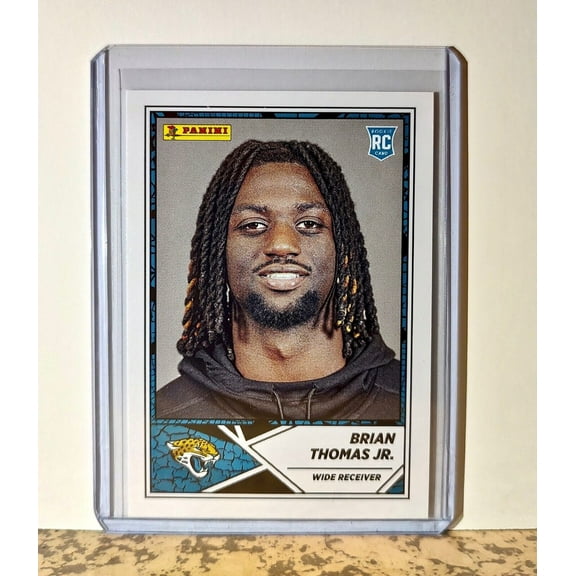 Brian Thomas Jr. 2024 Panini NFL #81 Rookie Sticker Card Jacksonville Jaguars