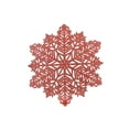 thumbnail image 1 of Set De Table Flocon De Neige Découpé En Pvc (Rouge) - Lot De 12, 1 of 4
