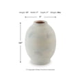 thumbnail image 6 of Signature Design by Ashley Clayson Vase, Distressed Sage Green Ceramic, 10 Inch Decorative Accent, 6 of 6