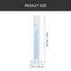 thumbnail image 4 of probetas graduadas de plástico transparente de 10 ml, 25 ml, 50 ml y 100 ml., 4 of 7