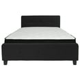 thumbnail image 5 of Flash Furniture Tribeca Queen Size Tufted Upholstered Platform Bed in Black Fabric with Memory Foam Mattress, 5 of 5