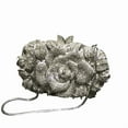 thumbnail image 4 of StyleSack Flower Rhinestone Clutch - Crystal Evening Purse Bag Novelty Handbag for Women Wedding & Party, 4 of 6