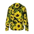 thumbnail image 3 of Fotbe Sunflowers In Vintage Men's Women's UPF 50+ Sun Protection Jacket Hooded Cooling Shirt with Pockets Hiking Outdoor Performance-Medium, 3 of 9