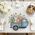 thumbnail image 2 of SLYNSHome Easter Round Placemats Cute Rabbit Colored Place Mat Bunnys Farmhouse Spring Round Table Mats for Easter Party Dining Decor, 2 of 7
