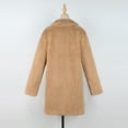 thumbnail image 3 of Baberdicy Coat Outerwear Winter Lady Womens Warm Long Faux Coat Jacket Outerwear Women's Fur & Faux Fur Jackets & Coats Khaki, 3 of 7