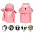 thumbnail image 3 of Men Women Fishing Hiking Flap Caps Quick Dry 360 Degree Sunshade UV Protection Removable Face Mask Ear Neck Cover Outdoor Caps, 3 of 9