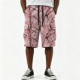 thumbnail image 2 of Mens Athletic Shorts High Waist Drawstring Cargo Shorts Summer Soft Baggy Stretch Workout Shorts, 2XL, 2 of 7