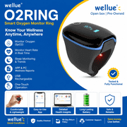 Open Box Wellue O2Ring Continuous Pulse Oximeter, Wearable SpO2 Monitor