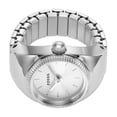 thumbnail image 4 of Fossil Anillo de reloj de dos manecillas de acero inoxidable y cuarzo para mujer Color: Plata (Modelo: ES5245), 4 of 5