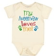 thumbnail image 3 of Inktastic Me Meemaw Loves Me Cute Boys or Girls Baby Bodysuit, 3 of 5