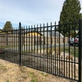 thumbnail image 3 of ALEKO Outdoor Yard Garden 8' x 5' Steel Black Fence Prague Style, 3 of 16