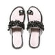 thumbnail image 5 of Zapatos de mujer Sandalias de tacón bajo de mujer con diamantes de imitación de color sólido Chanclas de moda Wmkox8yii  hj789, 5 of 9