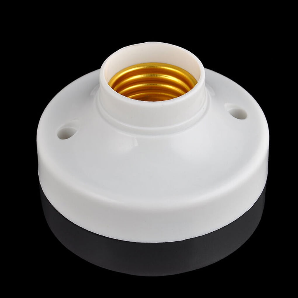 Dido Round E27 LED Screw Base Plastic LED Fixing Holder Converter White Socket Adapter - Walmart.com