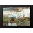 thumbnail image 2 of Goldberger, Jennifer 18x13 Black Modern Framed Museum Art Print Titled - Pieced Earth II, 2 of 5