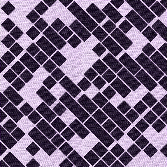 Ahgly Company Indoor Square Patterned Bright Lilac Purple Area Rugs, 6' Square