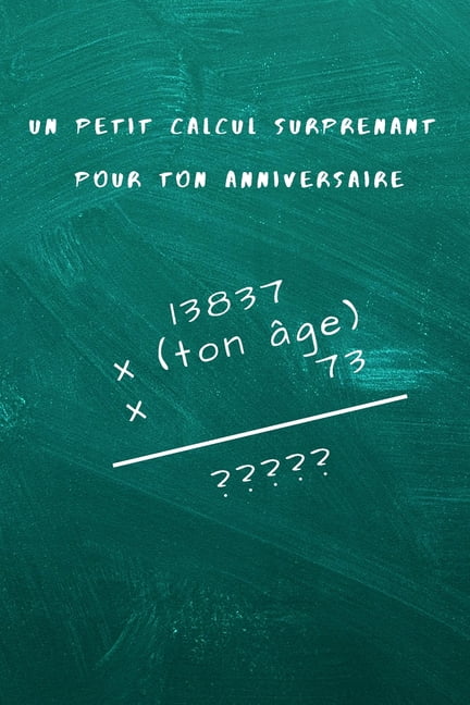 Un Petit Calcul Surprenant Pour Ton Anniversaire Carnet De Notes Lignes Cadeau D Anniversaire 15 2 Cm X 22 9 Cm Paperback Walmart Com Walmart Com