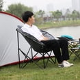 thumbnail image 2 of Chaise de Camping en Plein Air, Chaise de Camping Rembourrée Pliable, Gris, 2 of 7