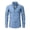 Blue, variant on Men's Windowpane Check Button Down Shirt, Long Sleeve Tailored Fit Business Casual Dress Shirt